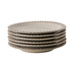 MARIA PT TERRACOTA Lot de 6 Assiettes à dessert D16.5cm Canelada