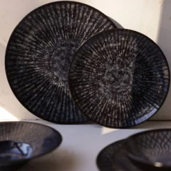 MARIA PT TERRACOTA Lot de 6 Assiettes creuses D18cm Canelé Anadia
