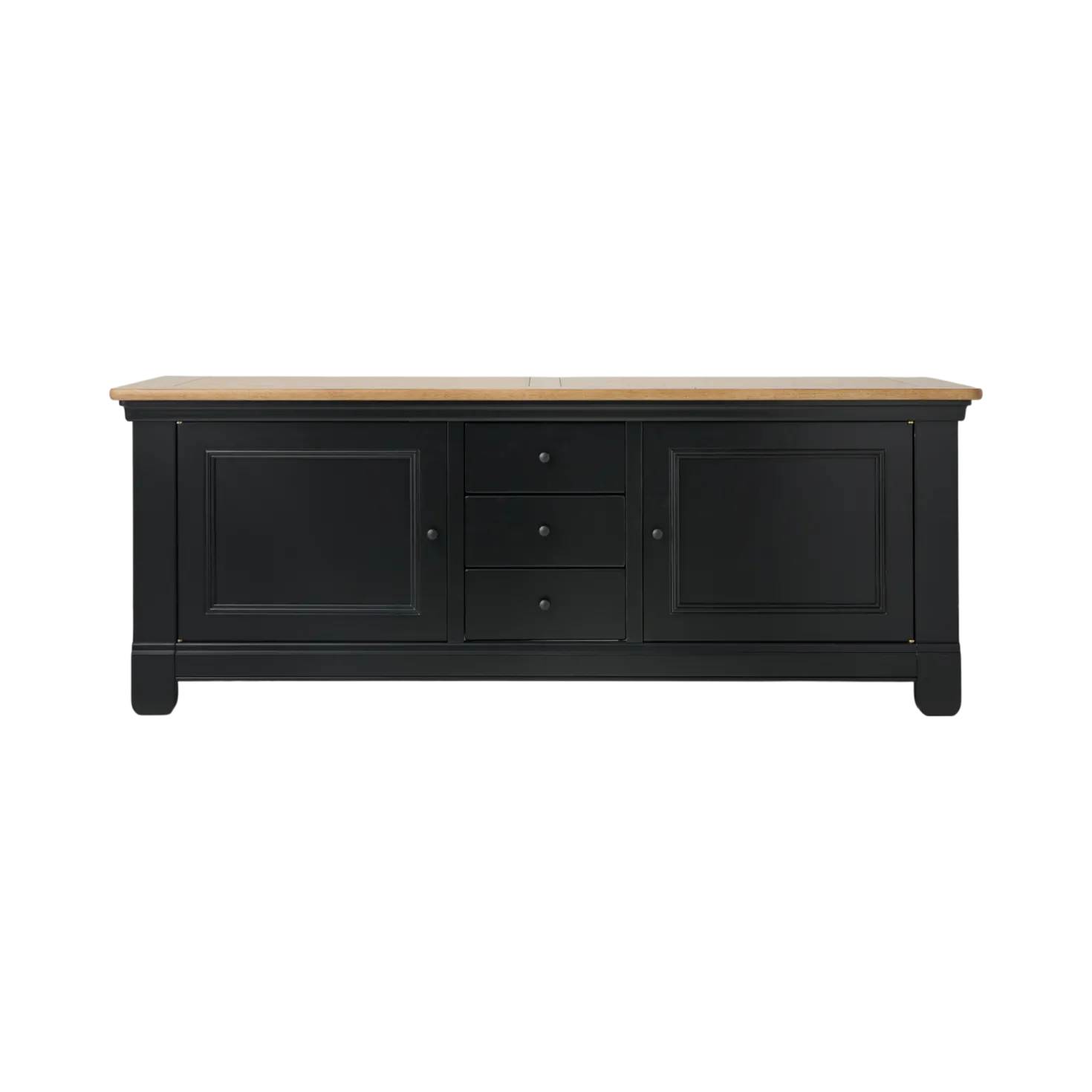 Meuble TV bois massif 2 portes 3 tiroirs Embellie