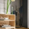 Meuble TV chêne massif 2 portes Charles