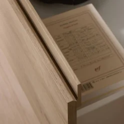 Meuble TV décor bois 2 tiroirs Pedro