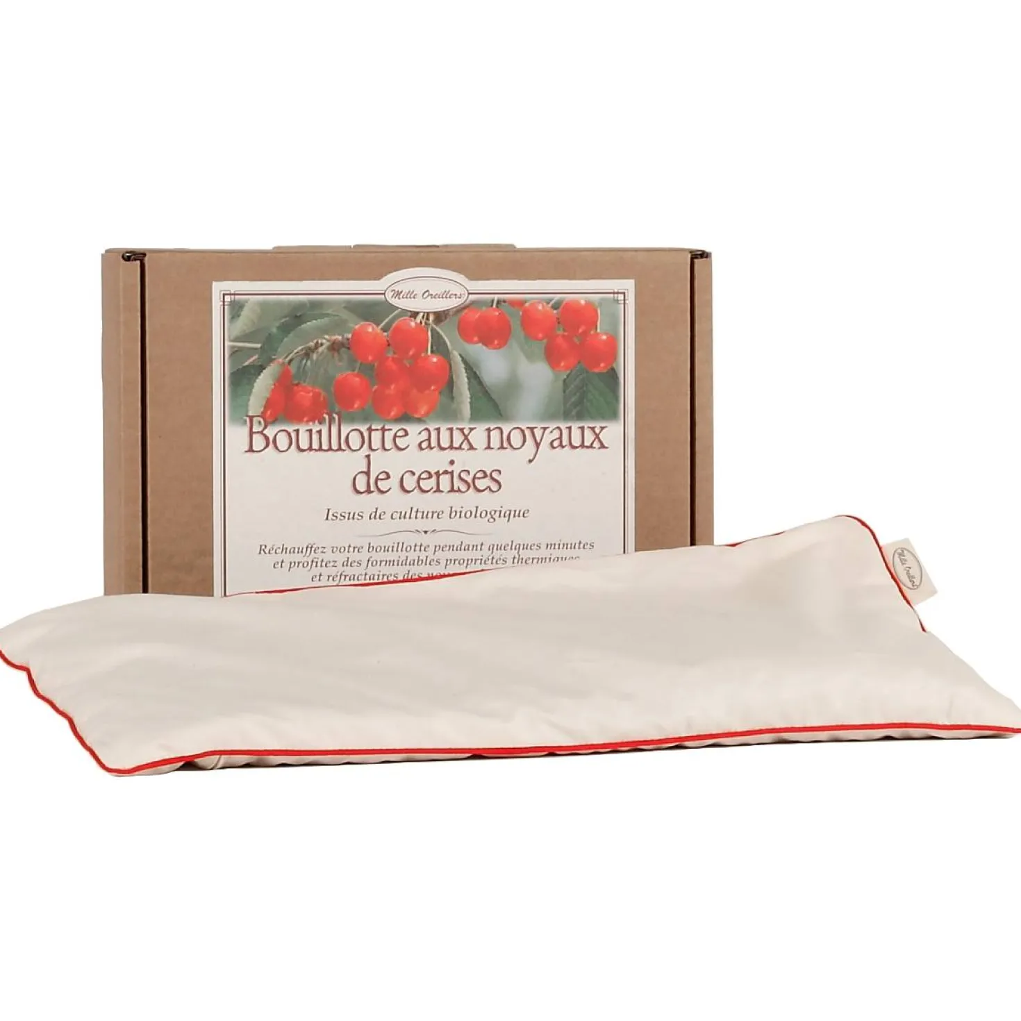 MILLE OREILLERS Bouillotte aux noyaux de cerises
