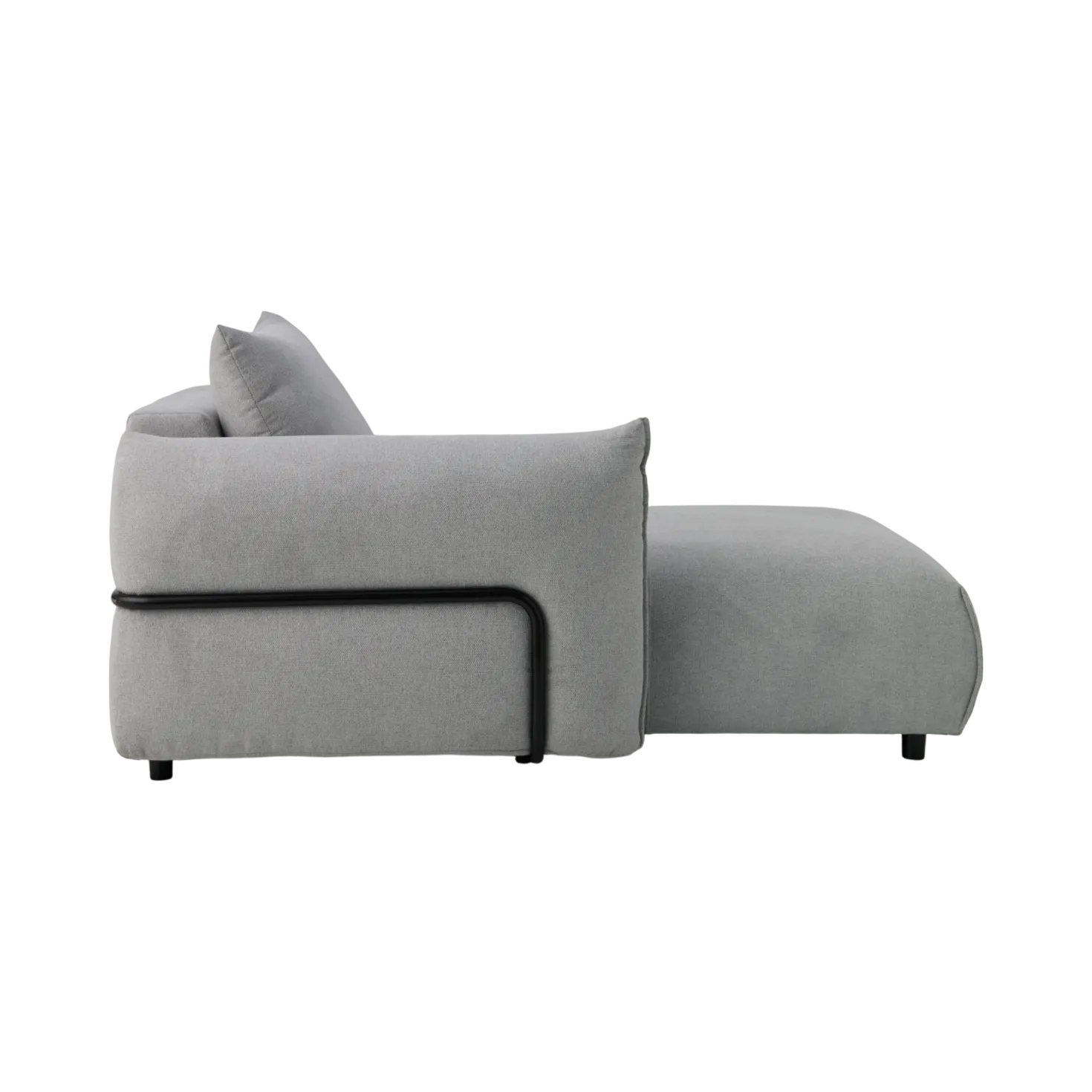 Méridienne pour canapé modulable tissu Solal