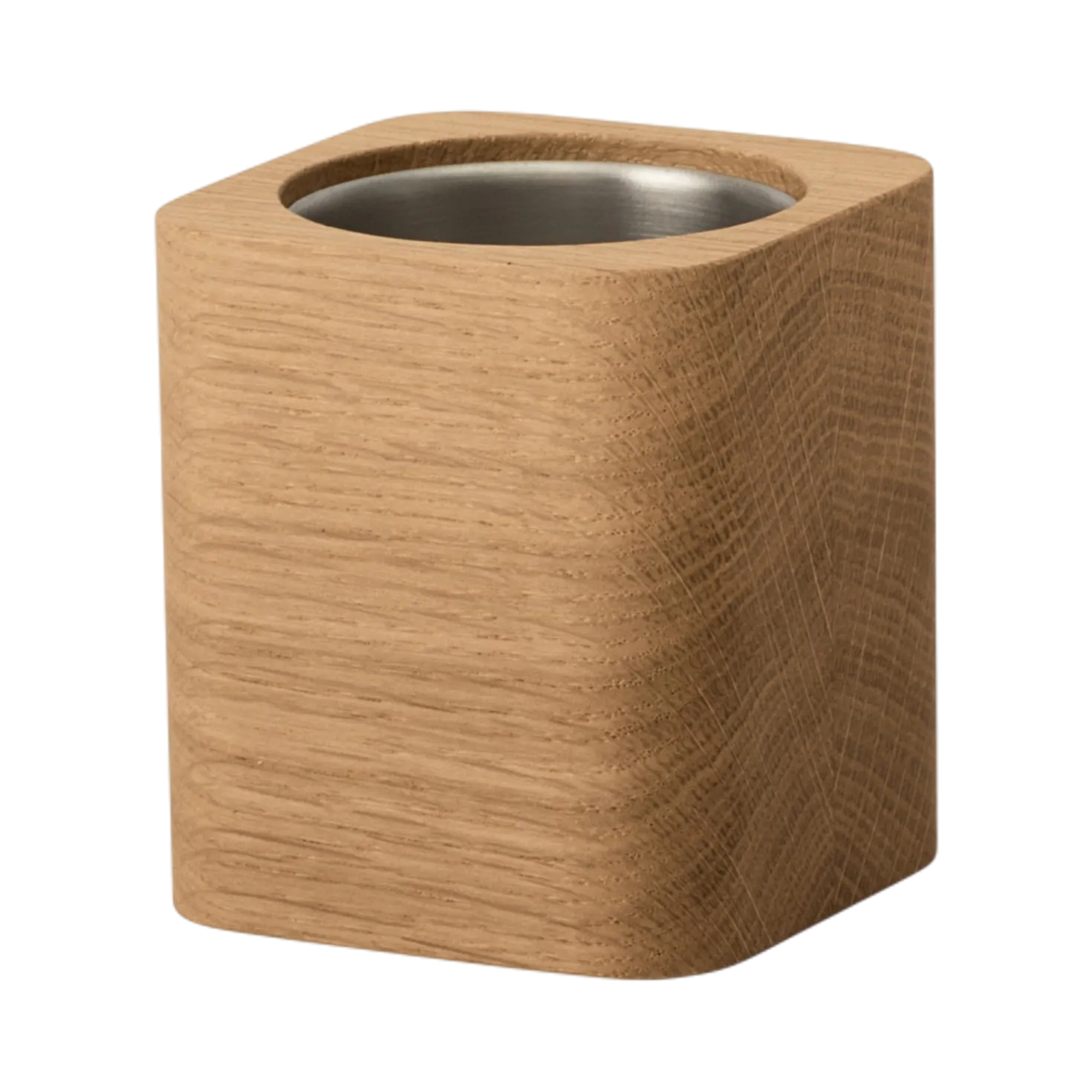 OAKYWOOD Pot à crayons cubique bois massif