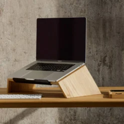 OAKYWOOD Support pour PC portable bois massif