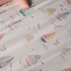 Parure de lit coton Maman les p'tits bateaux