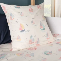 Parure de lit coton Maman les p'tits bateaux