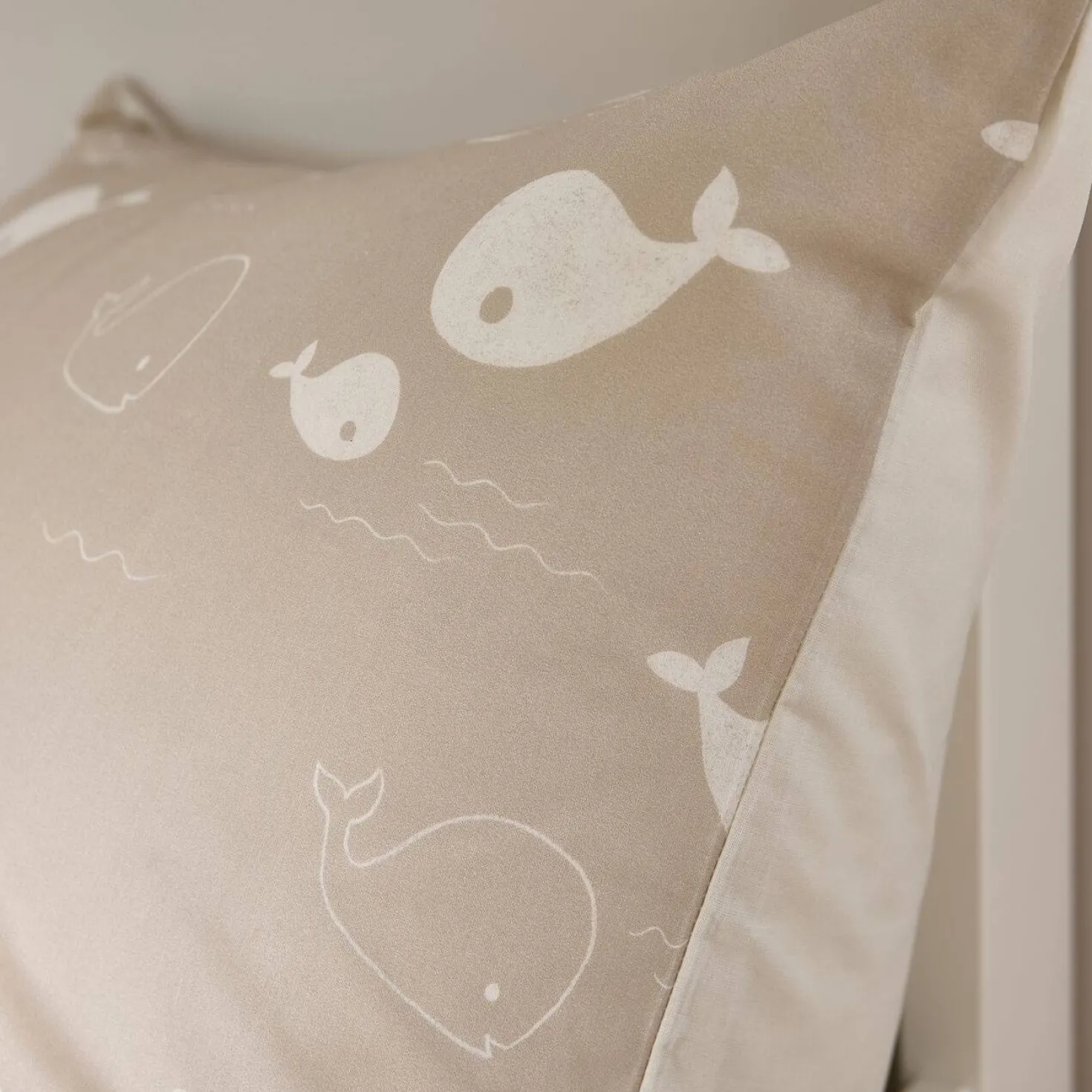 Parure de lit coton P'tite Baleine