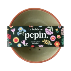 PEPIN Bobèche Fleurs - Vert sauge