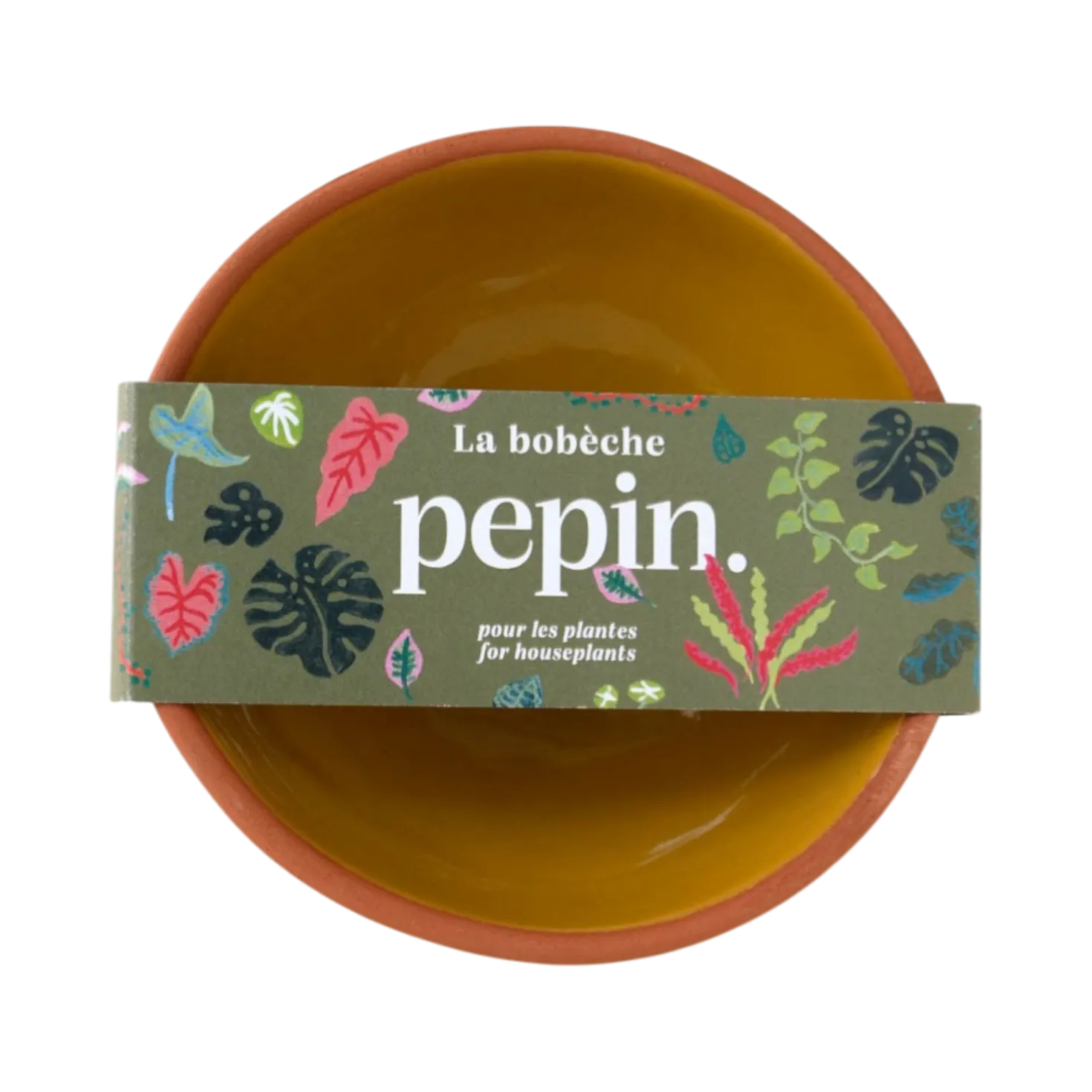 PEPIN Bobèche Plantes - Jaune moutarde
