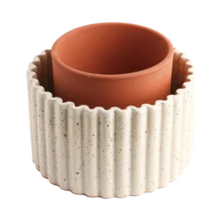 PEPIN Pot autonome Paula - Blanc grainé