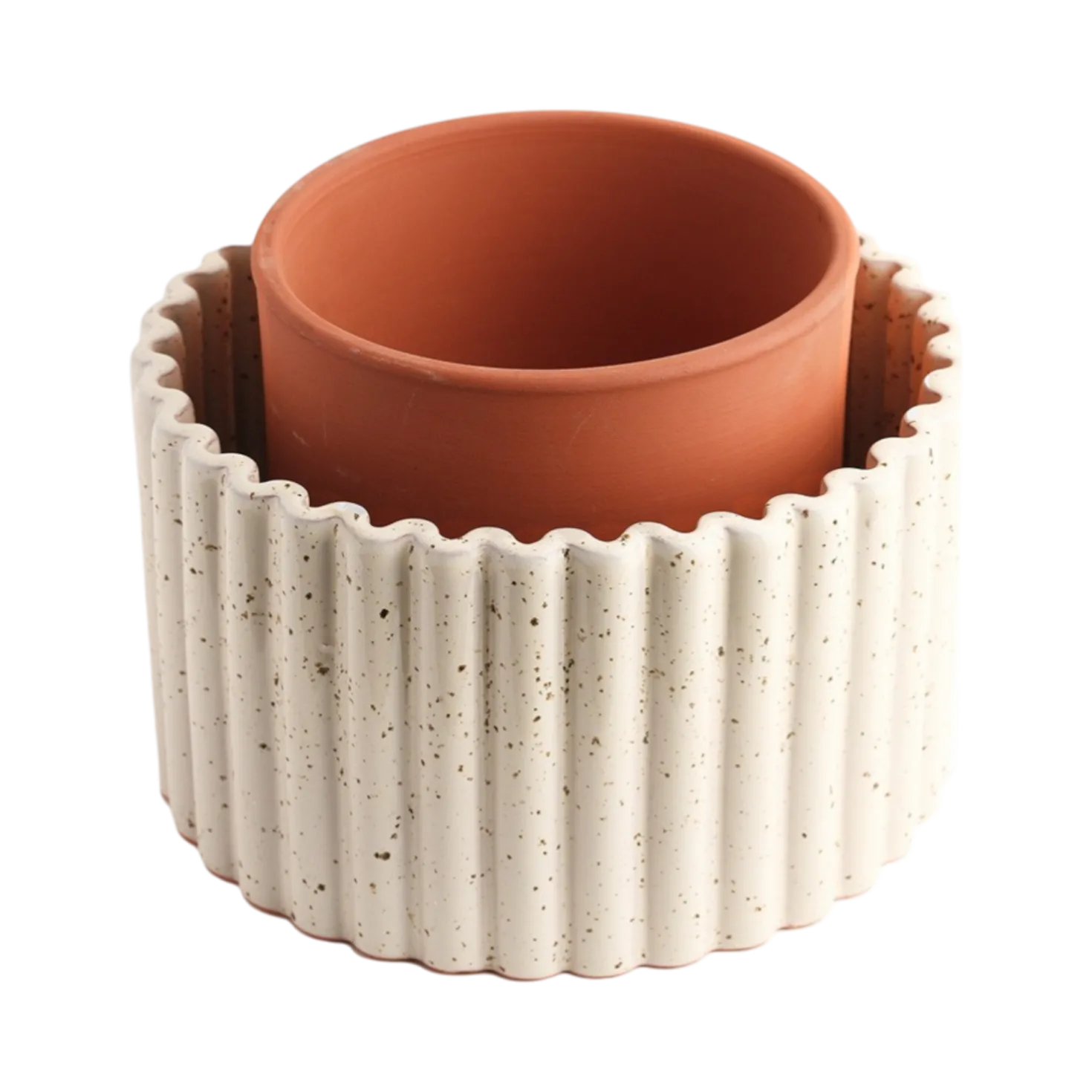 PEPIN Pot autonome Paula - Blanc grainé