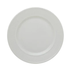 PILLIVUYT Lot de 6 Assiettes à dessert en porcelaine D22cm Plissé