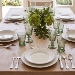 PILLIVUYT Lot de 6 Assiettes plates en porcelaine D26cmPlissé