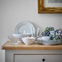 PILLIVUYT Lot de 2 Bols en porcelaine Plissé