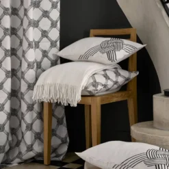 Plaid nid d'abeille coton polyester recyclé Pazenn