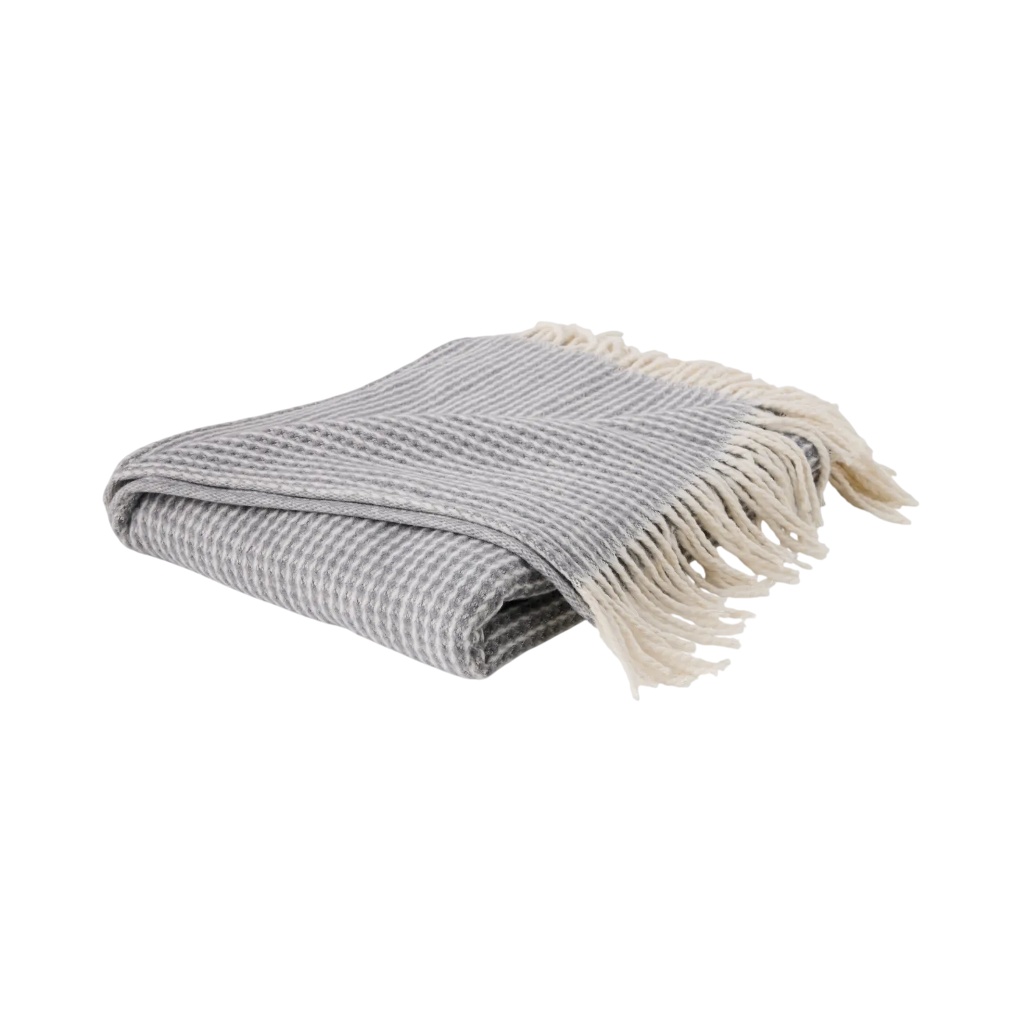 Plaid nid d'abeille coton polyester recyclé Pazenn
