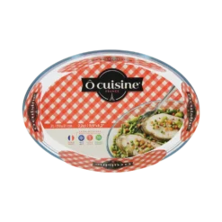 Plat à four ovale en verre 30 cm