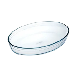 Plat à four ovale en verre 30 cm