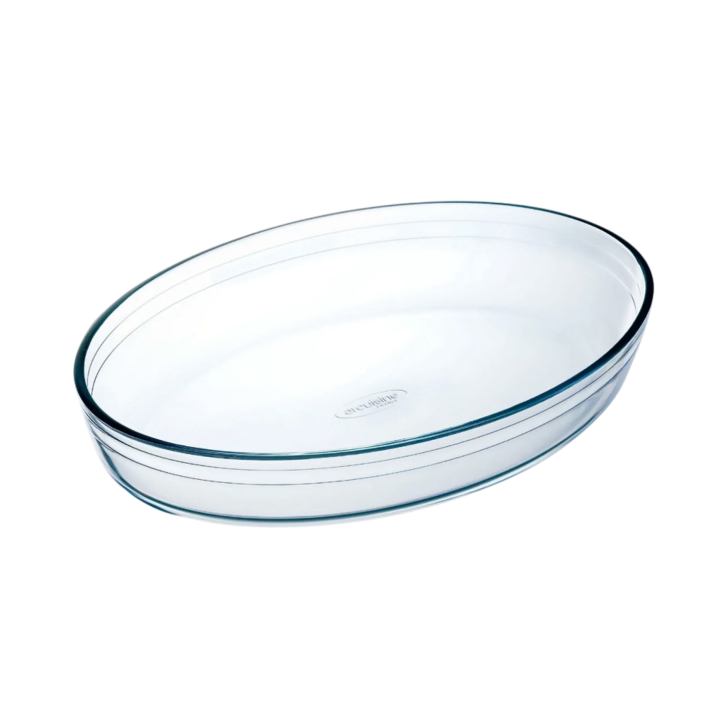 Plat à four ovale en verre 30 cm