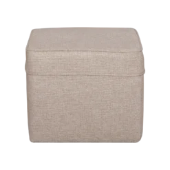 Pouf carré tissu Ondine