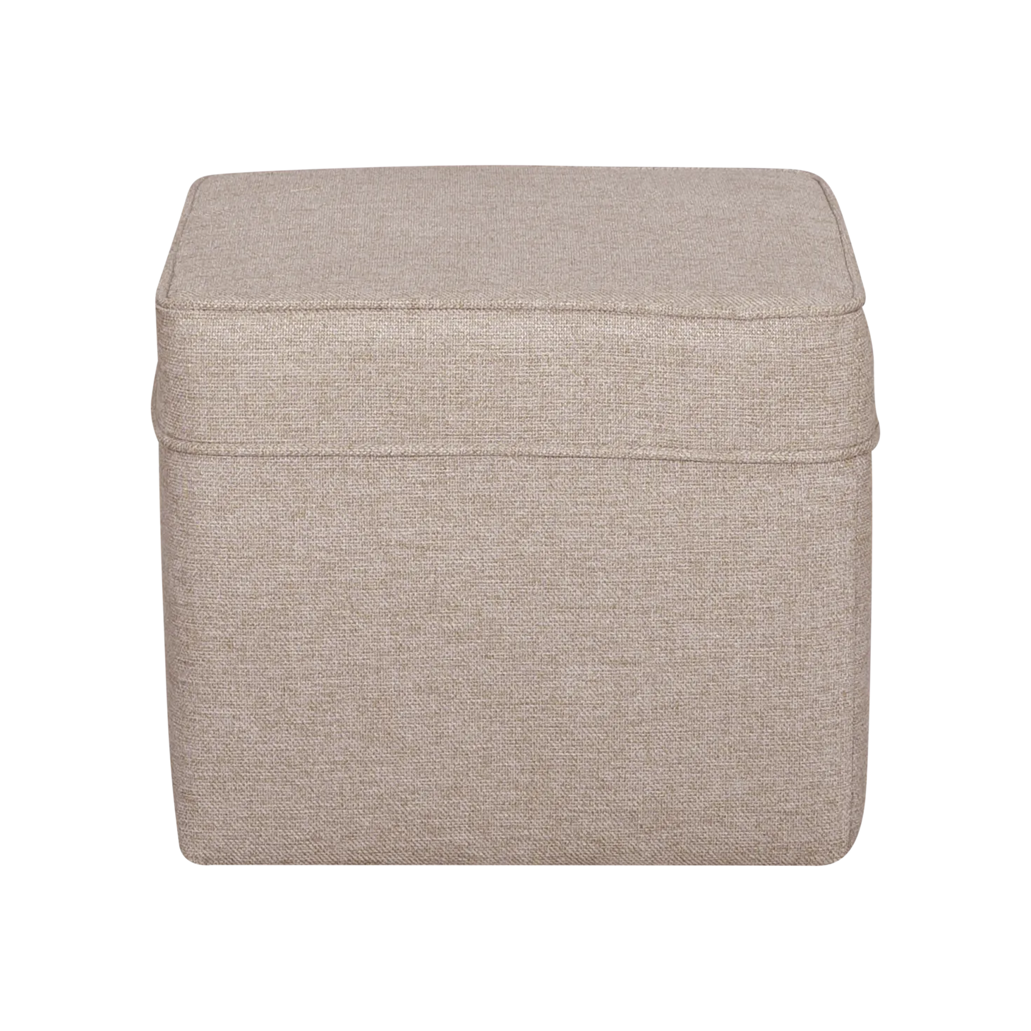 Pouf carré tissu Ondine