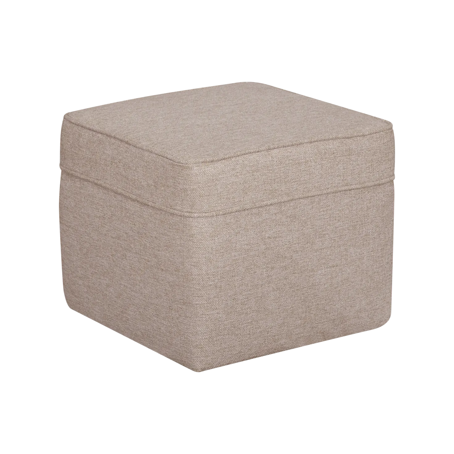 Pouf carré tissu Ondine