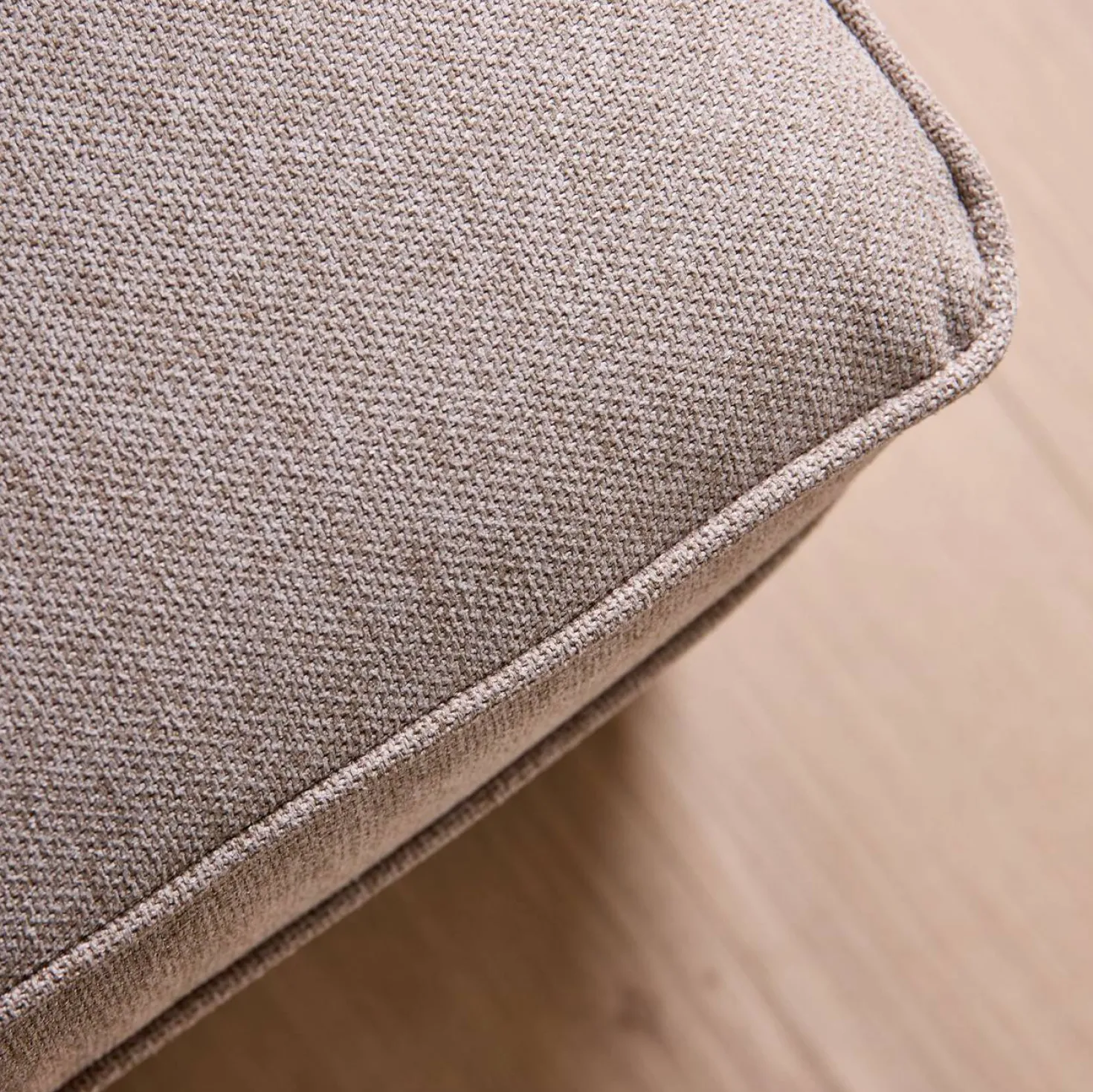 Pouf carré tissu Ondine