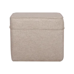 Pouf carré tissu Ondine