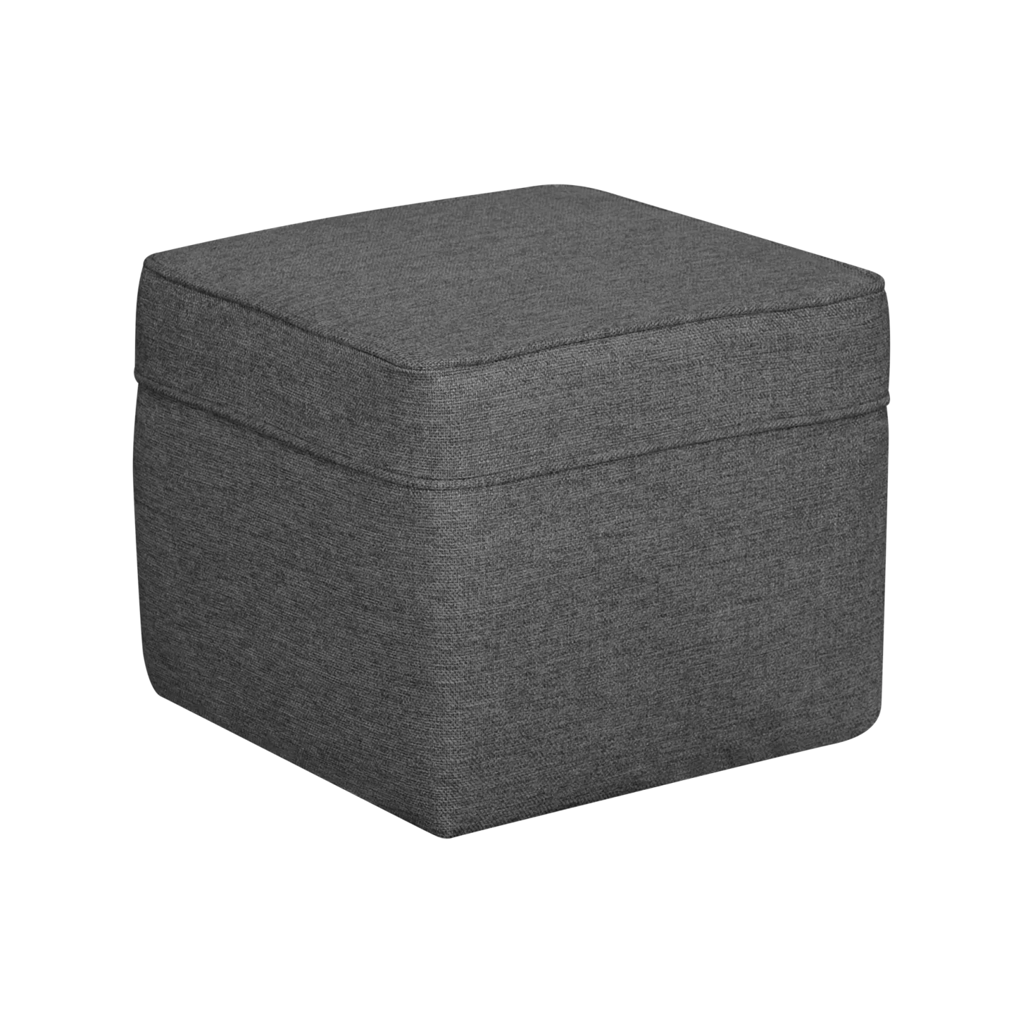 Pouf carré tissu Ondine