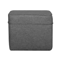 Pouf carré tissu Ondine