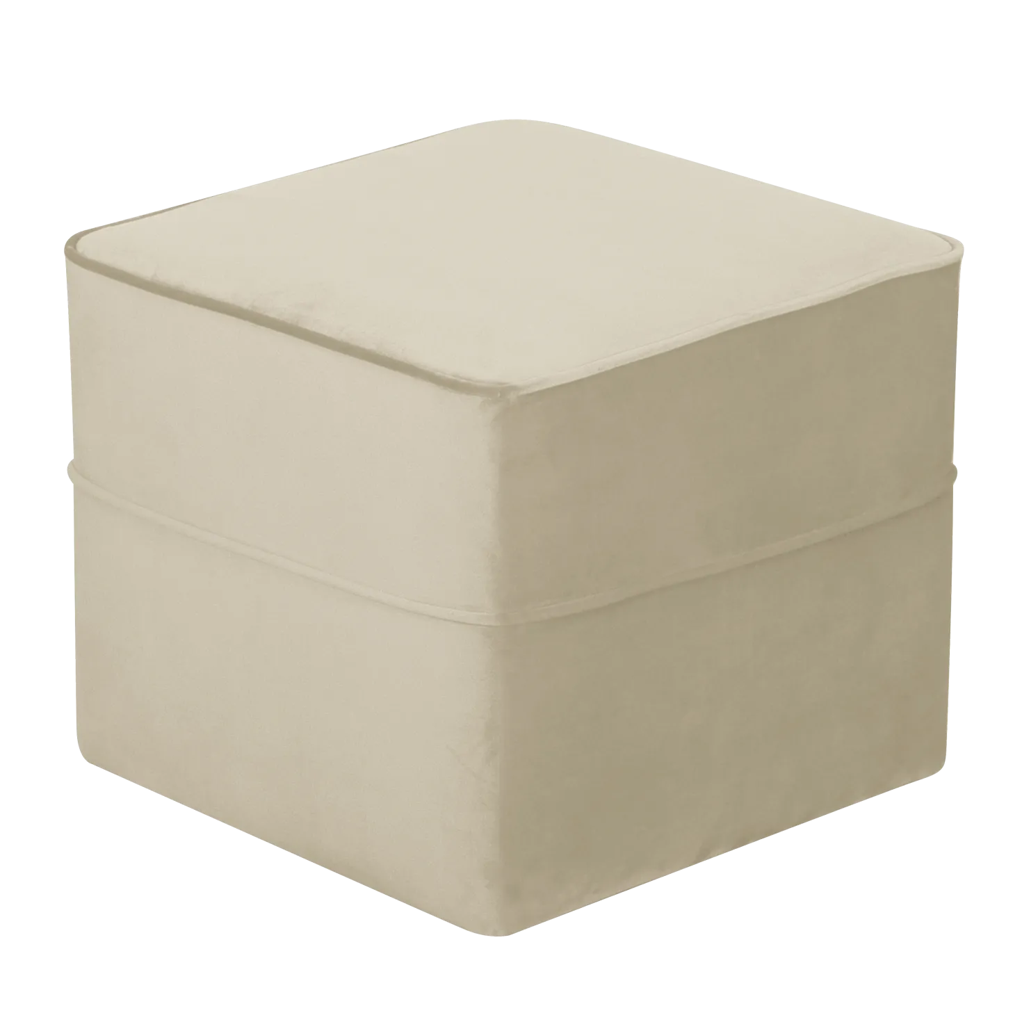 Pouf carré velours Oscar