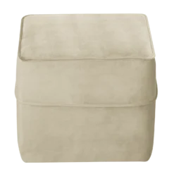 Pouf carré velours Oscar