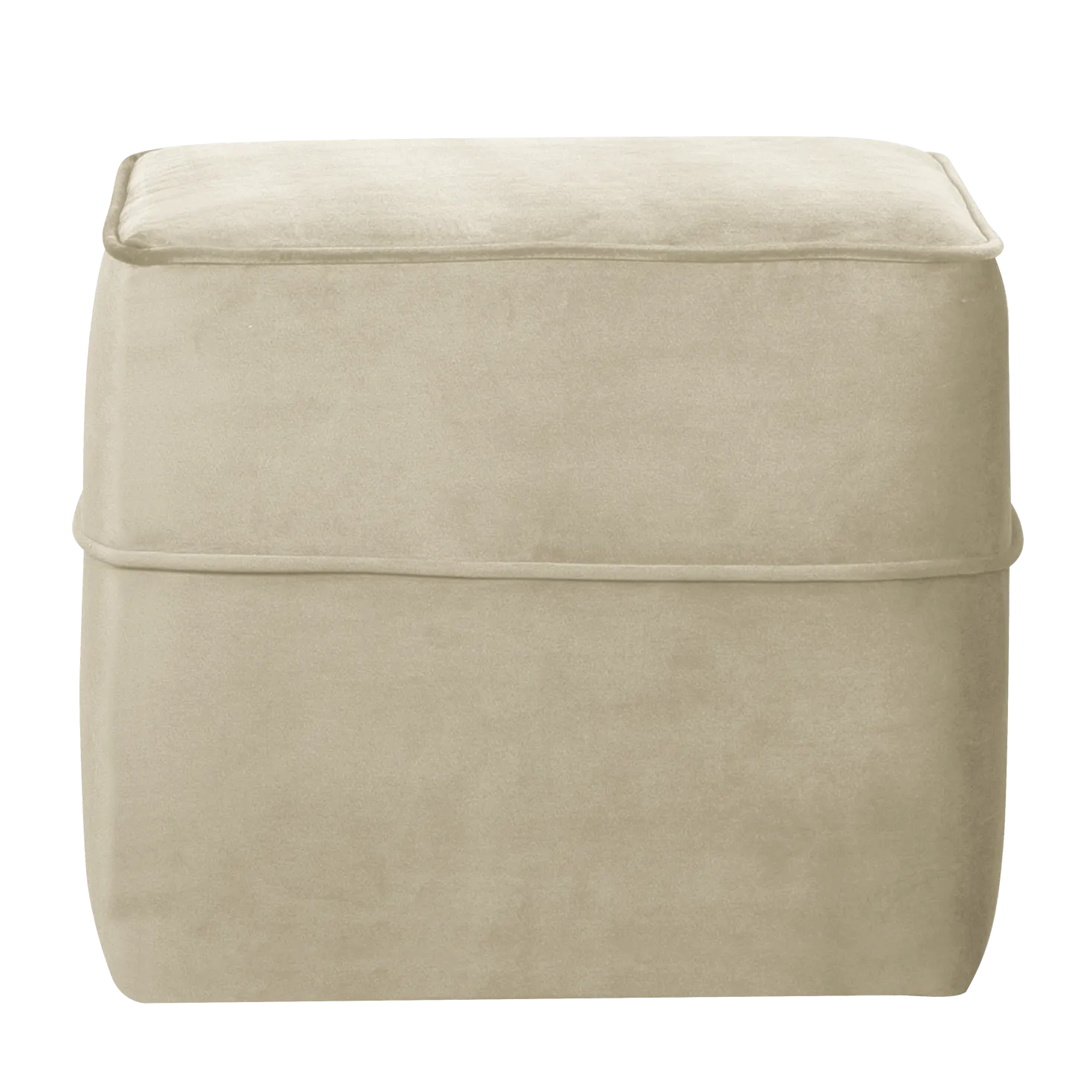 Pouf carré velours Oscar