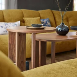 Pouf pour canapé modulable tissu Benny