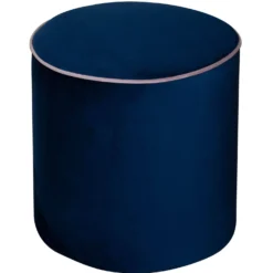 Pouf rond velours Léo