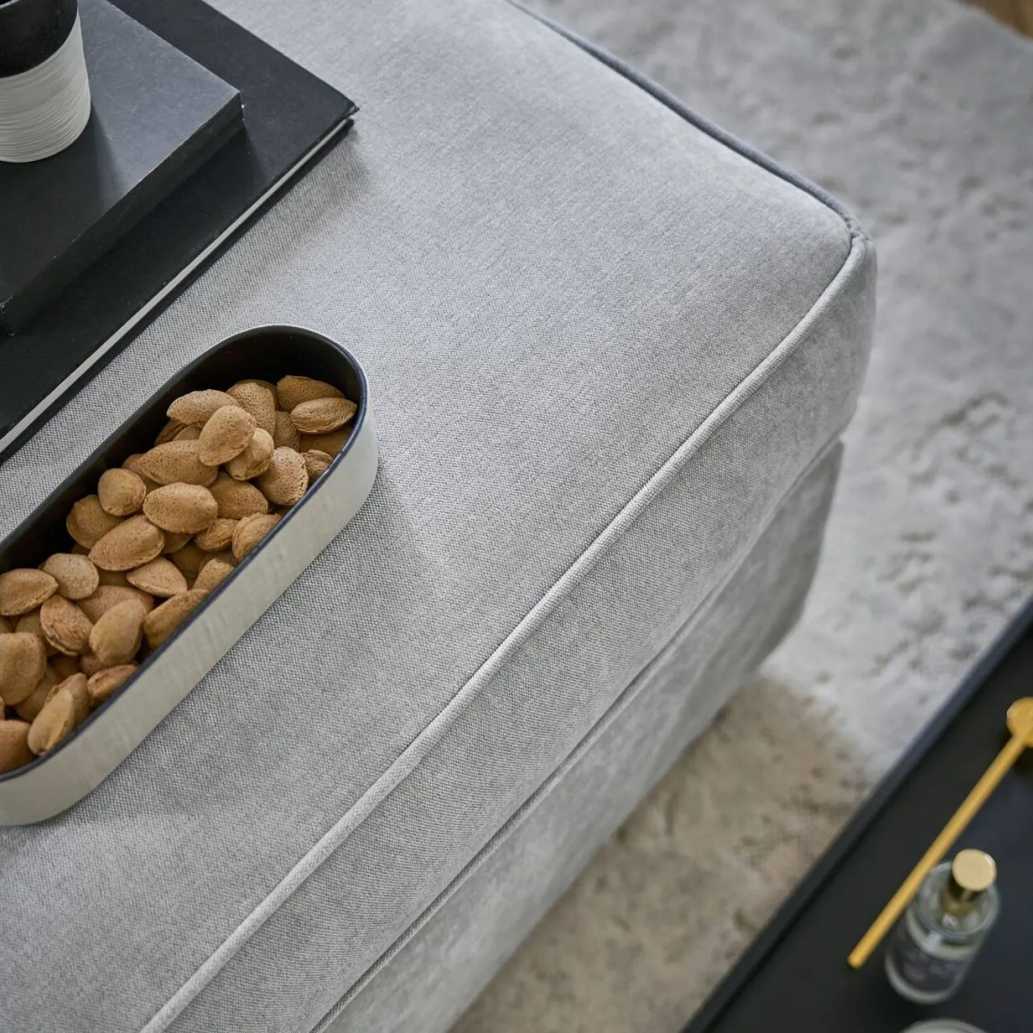 Pouf tissu déhoussable Marbella