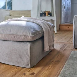 Pouf tissu déhoussable Pablo