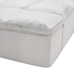 Surmatelas 90% plumettes de Canard et enveloppe coton percale Cali