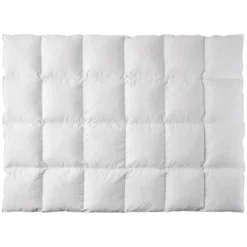 Surmatelas 90% plumettes de Canard et enveloppe coton percale Cali