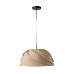 Suspension tissu torsadée beige Samantha