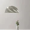 Suspension tissu torsadée blanc Samantha