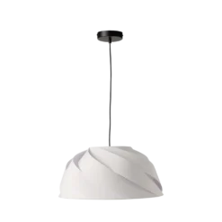 Suspension tissu torsadée blanc Samantha