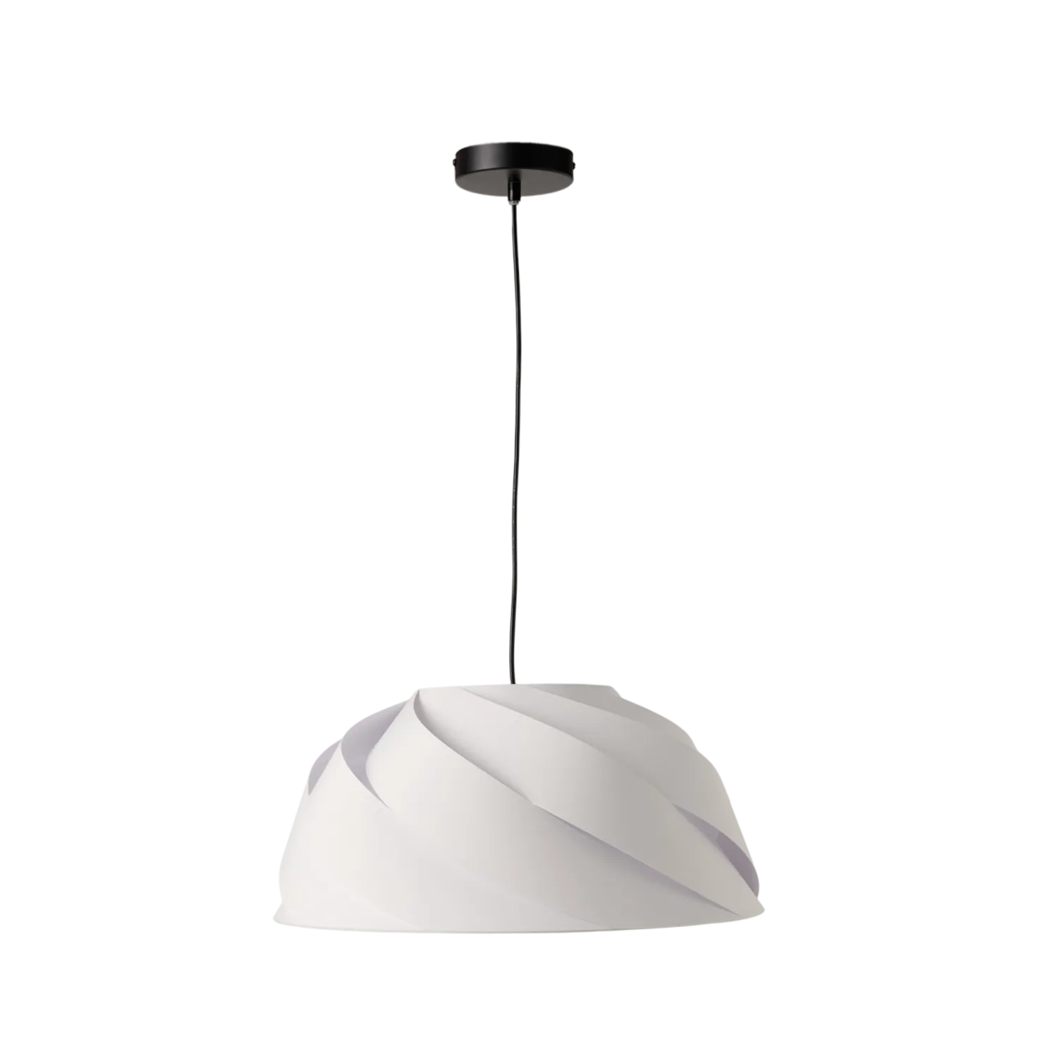 Suspension tissu torsadée blanc Samantha