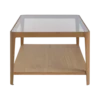 Table basse bois et verre Alice