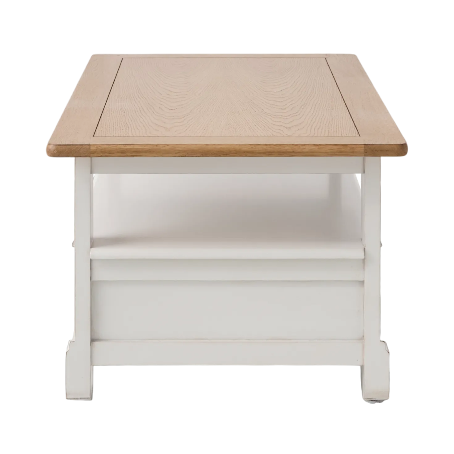 Table basse bois massif 2 tiroirs Embellie