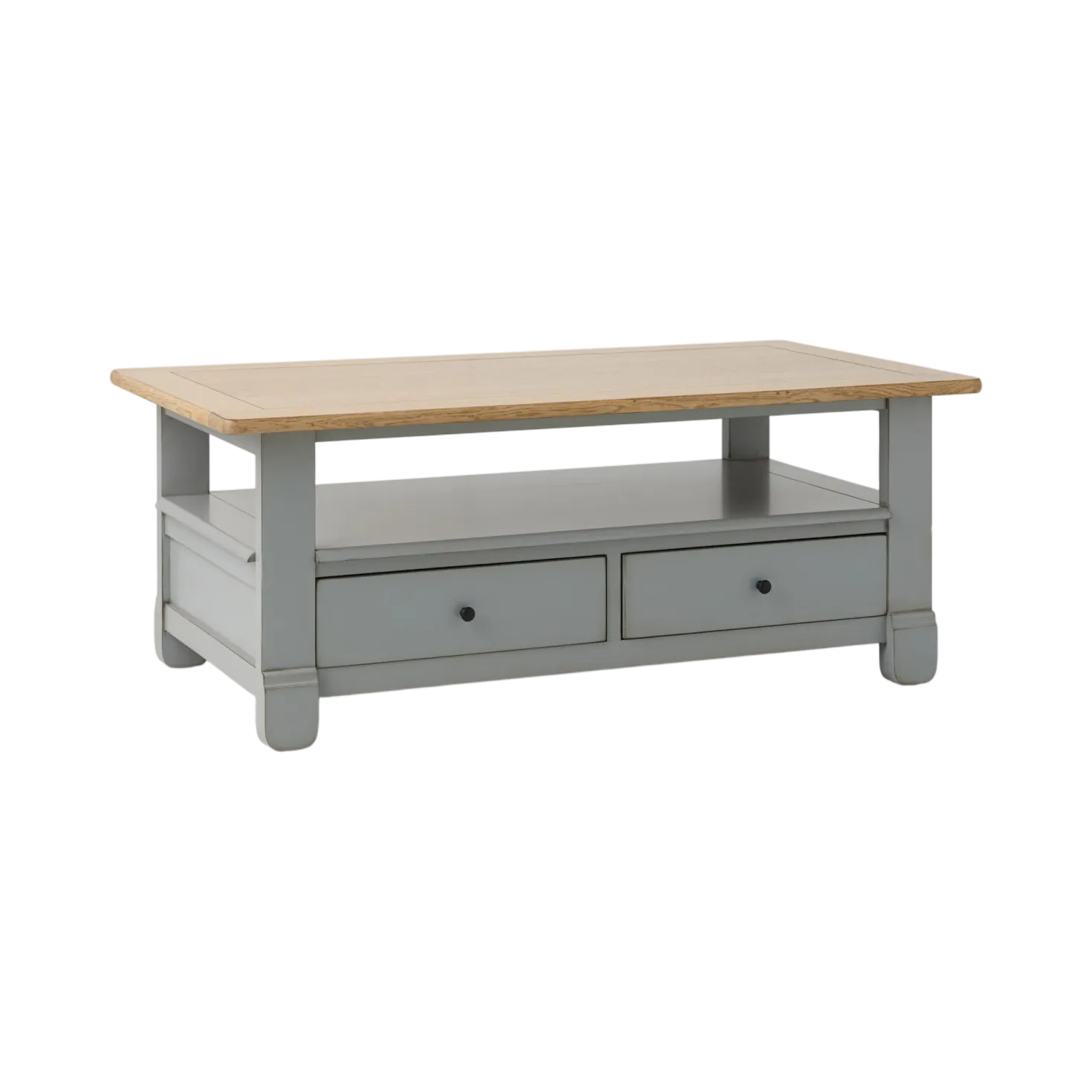 Table basse bois massif 2 tiroirs Embellie