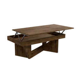 Table basse relevable décor bois Gabriela