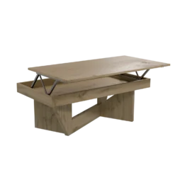Table basse relevable décor bois Gabriela