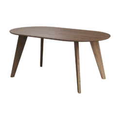 Table à manger ovale bois 6 personnes Lago